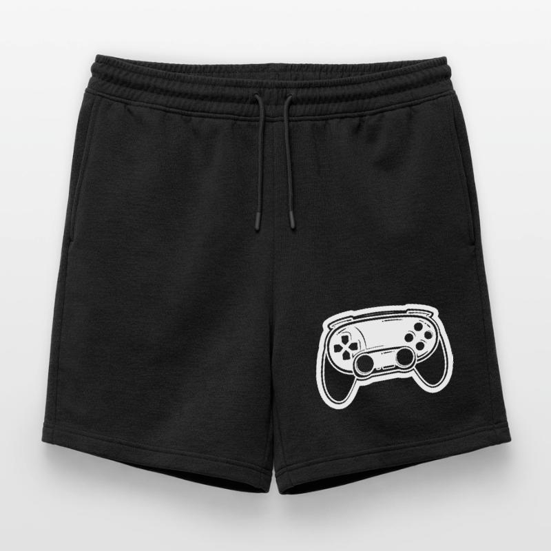 Video Game Controller Drawing Mens' Premium Organic Sweatshorts