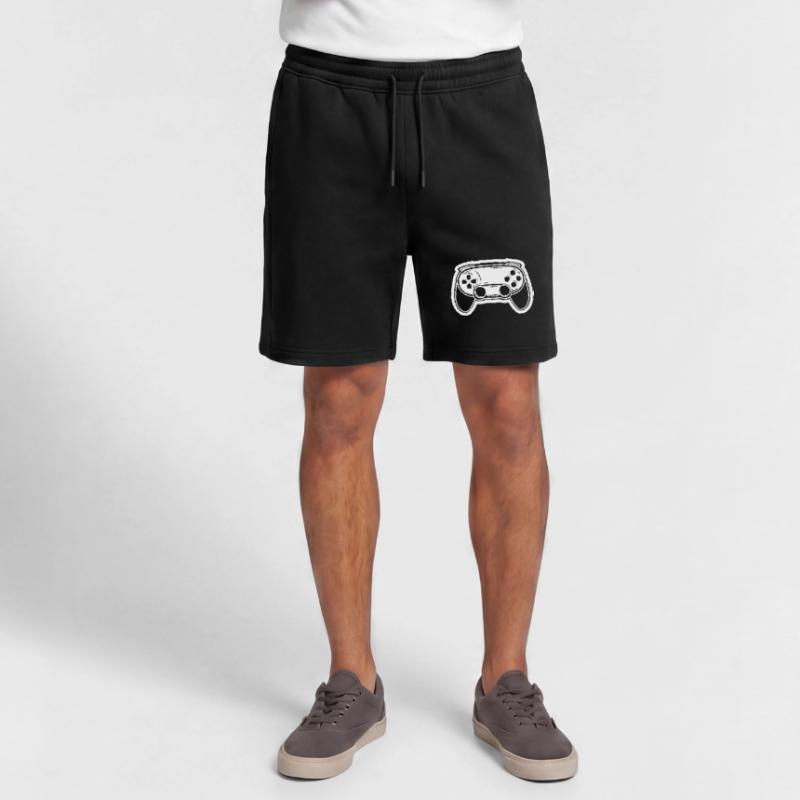 Video Game Controller Drawing Mens' Premium Organic Sweatshorts