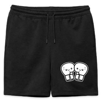 Gants de boxe drôles - Short de survêtement homme premium - noir - Devant - AI Model Male 178 light (178cm)