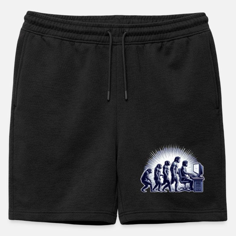 GAMING EVOLUTION - Männer Premium Organic Sweatshorts - Schwarz