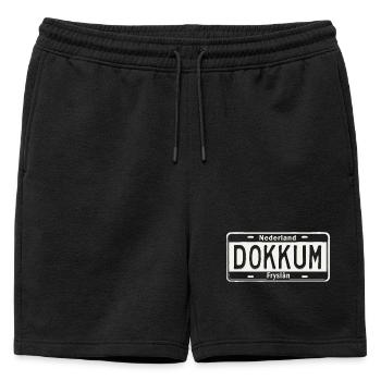 T-Shirt Dokkum Hoodie Ijsselmeer Holland - Männer Premium Organic Sweatshorts - Schwarz - Vorne - AI Model Male 178 light (178cm)