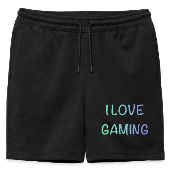 J’adore le jeu vidéo - Short de survêtement homme premium - noir - Devant - AI Model Male 178 light (178cm)