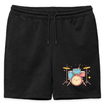 Trapset Cartoon Look - Short de survêtement homme premium - noir - Devant - AI Model Male 178 light (178cm)