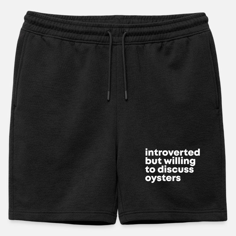 Auster - Männer Premium Organic Sweatshorts - Schwarz