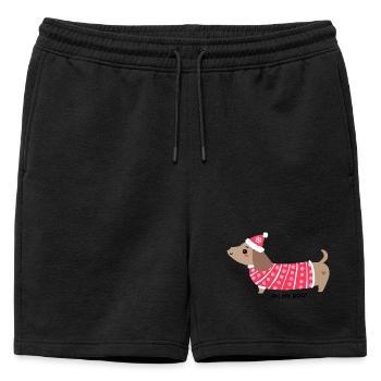 Oh mon chien ! - Short de survêtement homme premium - noir - Devant - AI Model Male 178 light (178cm)