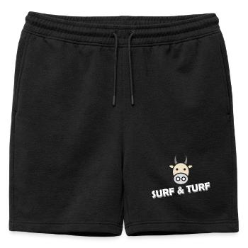 TERRE & MER - Short de survêtement homme premium - noir - Devant - AI Model Male 178 light (178cm)