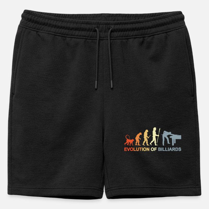 Pool Billard Evolution - Männer Premium Organic Sweatshorts - Schwarz