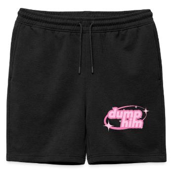 Dump Him – Girly Y2K Statement - Mens' Premium Organic Sweatshorts - black - Front - AI Model Male 178 light (178cm)