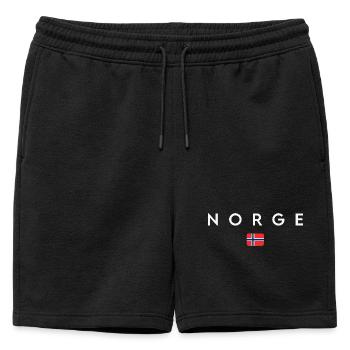 Drapeau norvégien, fierté norvégienne - Short de survêtement homme premium - noir - Devant - AI Model Male 178 light (178cm)