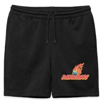 Dangereux – Déclaration de météore enflammée - Short de survêtement homme premium - noir - Devant - AI Model Male 178 light (178cm)