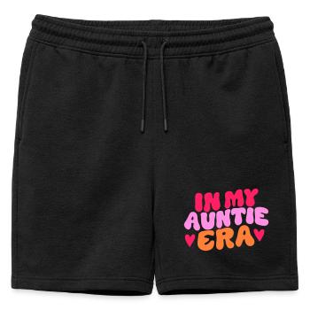 In My Auntie Era Statement - Mens' Premium Organic Sweatshorts - black - Front - AI Model Male 178 light (178cm)