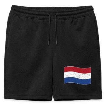 drapeau néerlandais vintage - Short de survêtement homme premium - noir - Devant - AI Model Male 178 light (178cm)