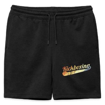 Vintage Kickboxing - Short de survêtement homme premium - noir - Devant - AI Model Male 178 light (178cm)