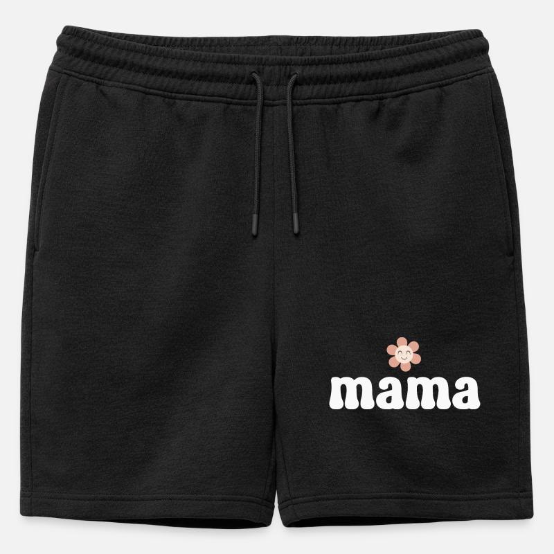 Mutter Mama - Männer Premium Organic Sweatshorts - Schwarz