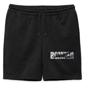 bombardier Avro Lancaster - Short de survêtement homme premium - noir - Devant - AI Model Male 178 light (178cm)