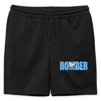 Blouson aviateur Tu-160 - Short de survêtement homme premium - noir - Devant - AI Model Male 178 light (178cm)
