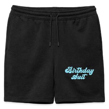 Anniversaire - Short de survêtement homme premium - noir - Devant - AI Model Male 178 light (178cm)