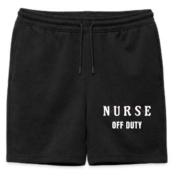 Infirmière Infirmière Infirmière Infirmière - Short de survêtement homme premium - noir - Devant - AI Model Male 178 light (178cm)