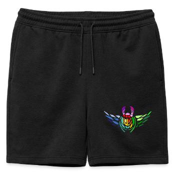 Scarabée de la fierté – Diversité et transformation - Short de survêtement homme premium - noir - Devant - AI Model Male 178 light (178cm)