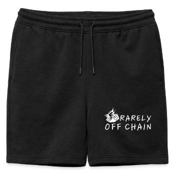 Rarement hors chaîne Vélo de descente Piste de VTT - Short de survêtement homme premium - noir - Devant - AI Model Male 178 light (178cm)