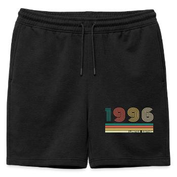 30 Années 1996 Vintage Rétro Anniversaire - Short de survêtement homme premium - noir - Devant - AI Model Male 178 light (178cm)