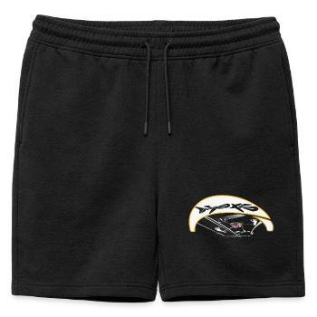 Kiter actif avec trajectoire dynamique - Short de survêtement homme premium - noir - Devant - AI Model Male 178 light (178cm)