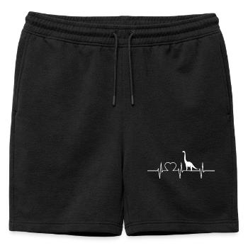 Dino Dinosaure Dinosaure - Short de survêtement homme premium - noir - Devant - AI Model Male 178 light (178cm)