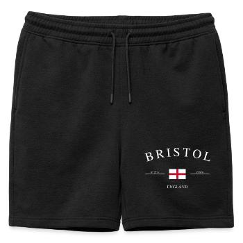 Bristol, Angleterre – Souvenir et cadeau des Fêtes - Short de survêtement homme premium - noir - Devant - AI Model Male 178 light (178cm)
