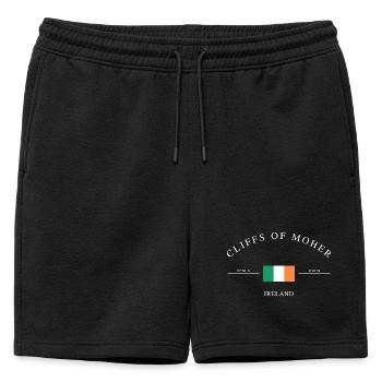 Souvenirs et cadeaux de vacances des falaises de Moher en Irlande - Short de survêtement homme premium - noir - Devant - AI Model Male 178 light (178cm)
