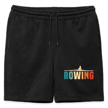 Aviron - Aviron - Rameur - Rameur - Short de survêtement homme premium - noir - Devant - AI Model Male 178 light (178cm)