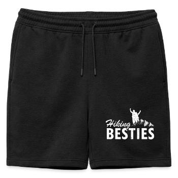 Randonnée Aventure Amis Trail Copains ensemble - Short de survêtement homme premium - noir - Devant - AI Model Male 178 light (178cm)