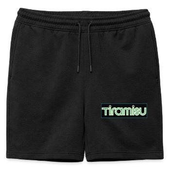 Triamisu Neon Rétro - Short de survêtement homme premium - noir - Devant - AI Model Male 178 light (178cm)
