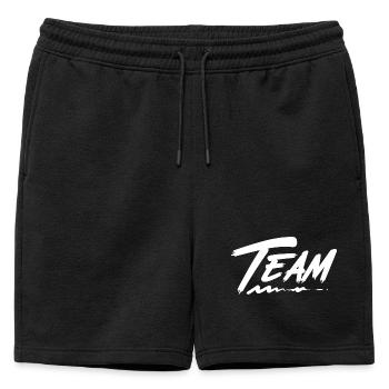 Équipe - Short de survêtement homme premium - noir - Devant - AI Model Male 178 light (178cm)