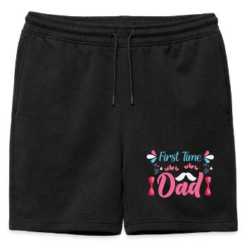 Future papa Futur père - Short de survêtement homme premium - noir - Devant - AI Model Male 178 light (178cm)