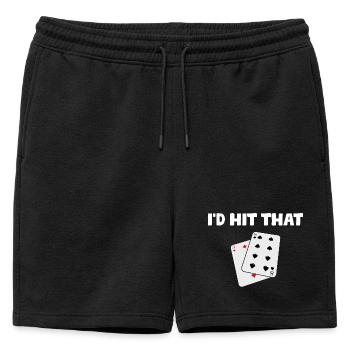J’aurais frappé ce Casino Gambling Funny Player - Short de survêtement homme premium - noir - Devant - AI Model Male 178 light (178cm)
