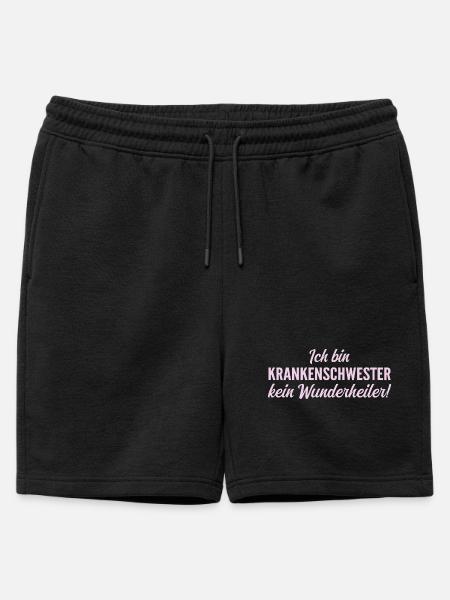 Ich bin Krankenschwester, kein Wunderheiler! - Männer Premium Organic Sweatshorts - Schwarz