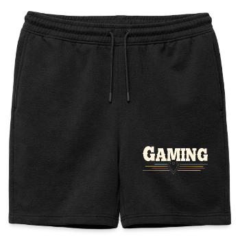 Jeu - Short de survêtement homme premium - noir - Devant - AI Model Male 178 light (178cm)