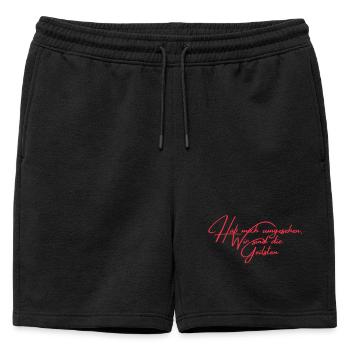 Regard autour de nous : Nous et les esprits - Short de survêtement homme premium - noir - Devant - AI Model Male 178 light (178cm)