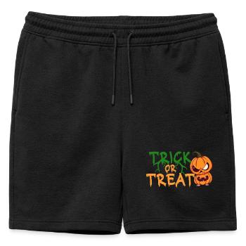 Citrouille d’Halloween Trick or Treat - Short de survêtement homme premium - noir - Devant - AI Model Male 178 light (178cm)