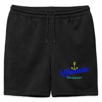 Berlin : Wannsee Skipper avec ancre - Short de survêtement homme premium - noir - Devant - AI Model Male 178 light (178cm)