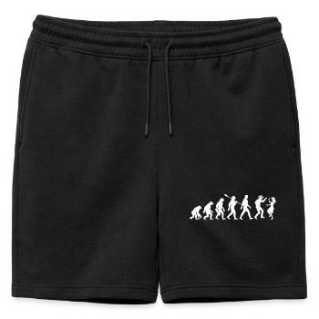 Vintage Evolution - Danse en ligne - Cadeau - Short de survêtement homme premium - noir - Devant - AI Model Male 178 light (178cm)