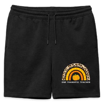 Thanksgiving Enseignant Enseignant - Short de survêtement homme premium - noir - Devant - AI Model Male 178 light (178cm)