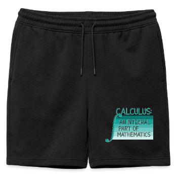 Professeur de mathématiques École de géométrie Mathématiques - Short de survêtement homme premium - noir - Devant - AI Model Male 178 light (178cm)