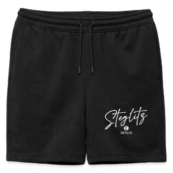 Steglitz - Drapeau de Berlin - Ours de Berlin - Short de survêtement homme premium - noir - Devant - AI Model Male 178 light (178cm)