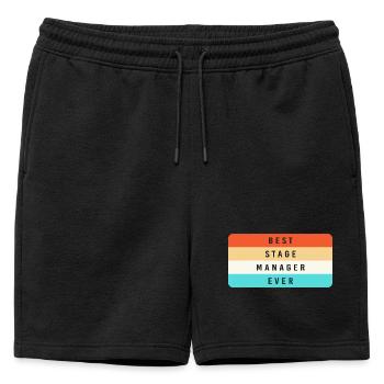 Théâtre - Short de survêtement homme premium - noir - Devant - AI Model Male 178 light (178cm)