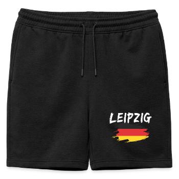 Leipzig Allemagne Drapeau - Short de survêtement homme premium - noir - Devant - AI Model Male 178 light (178cm)