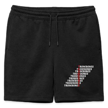 TROMBONES - Short de survêtement homme premium - noir - Devant - AI Model Male 178 light (178cm)