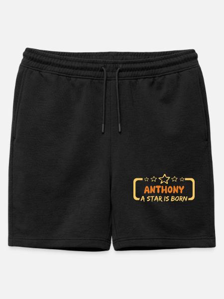 Anthony - Mens' Premium Organic Sweatshorts - black