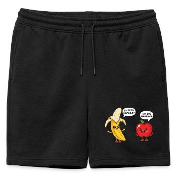 Funny Maestra School Spanish Teacher - Mens' Premium Organic Sweatshorts - black - Front - AI Model Male 178 light (178cm)