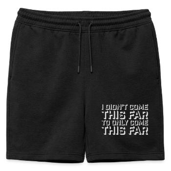 Je ne suis pas venu jusqu’ici pour seulement venir jusqu’ici Devise - Short de survêtement homme premium - noir - Devant - AI Model Male 178 light (178cm)